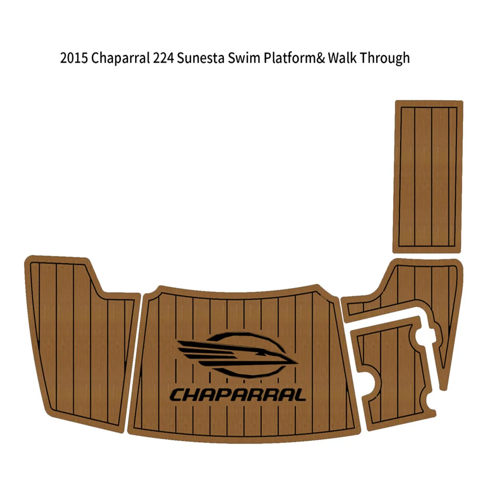 2015 Chaparral 224 Sunesta Swim Platform Mat Boat EVA Foam Teak Deck Floor Pad