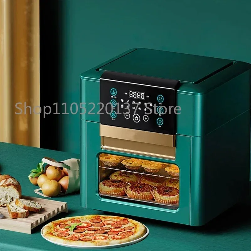 220v Upgrade Air Fryer Oil-Free Household 12L Large-Capacity Multi-Function Electric Fryer Oven Led Touch Screen Fry