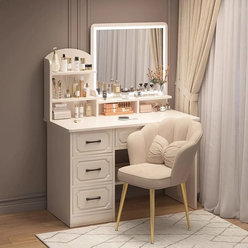 Vanity Table, Bedroom Small Apartment Vanity Cabinet Integrated 2025 New Table for Rent, Small Vanity Table