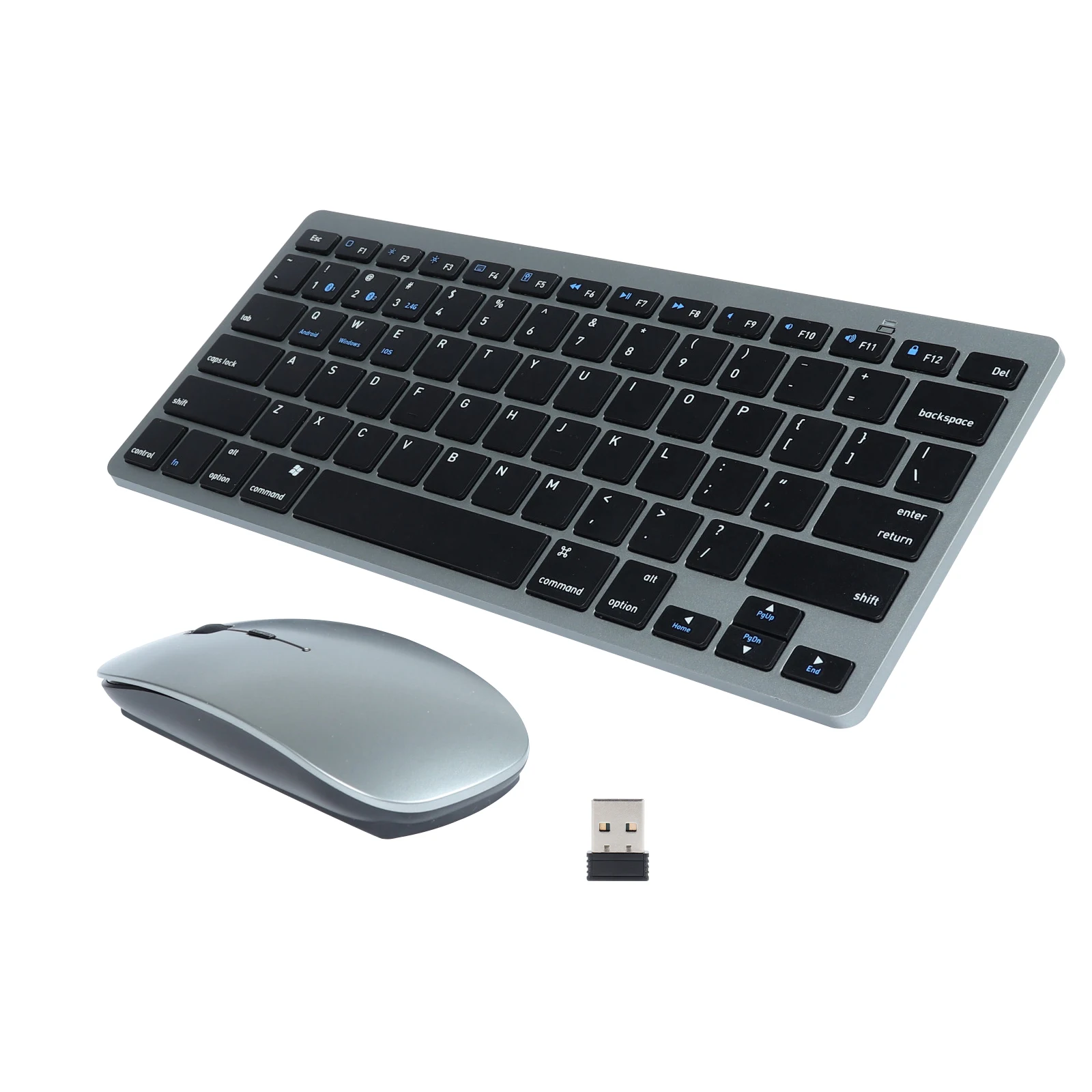 2.4G Dual-Mode Rechargeable Wireless Bluetooth 5.0 Mouse Keyboard Support for Multiple Systems for laptops PC Mouse Keyboard