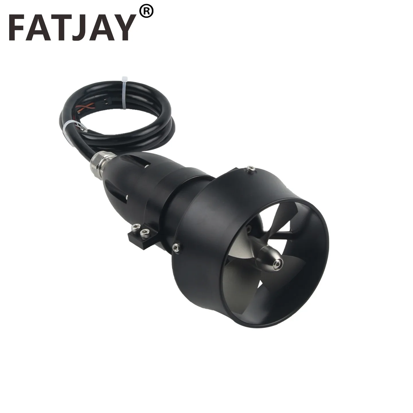 

KYI-13.5ET FATJAY IPX8 24V 13.5KG Thrust Underwater Thruster Waterproof Brushless Motor All-Metal for RC Boats Submarine ROV