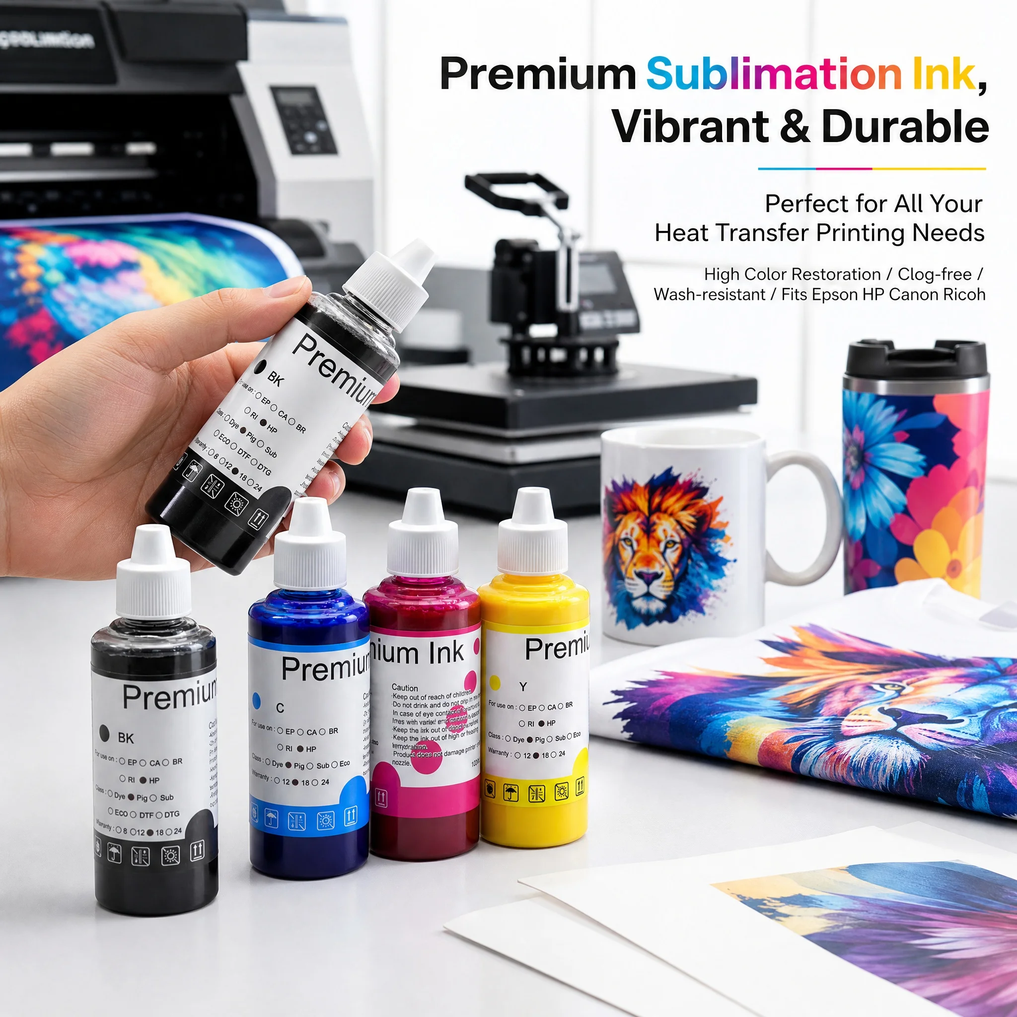 Encre de sublimation 100ML, 4 - Sublimation Ink 100Ml avis et prix
