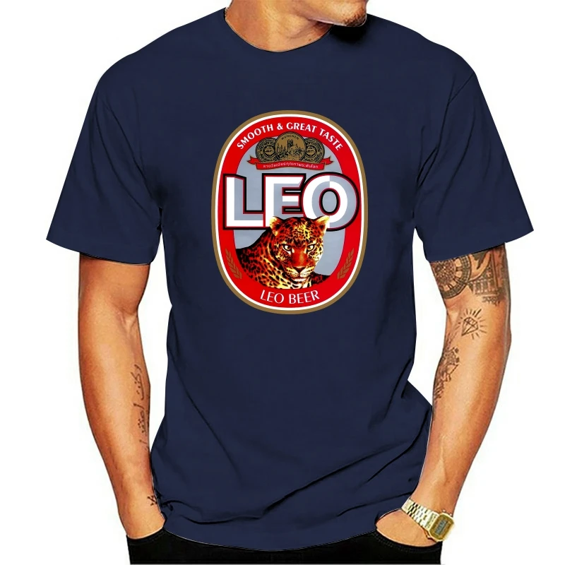 

New Men T Shirt Thai Leo Beer Thailand Leopard Soft Pure Cotton 100% New Tee M L Xl Pure Cotton T Shirts Man Clothing