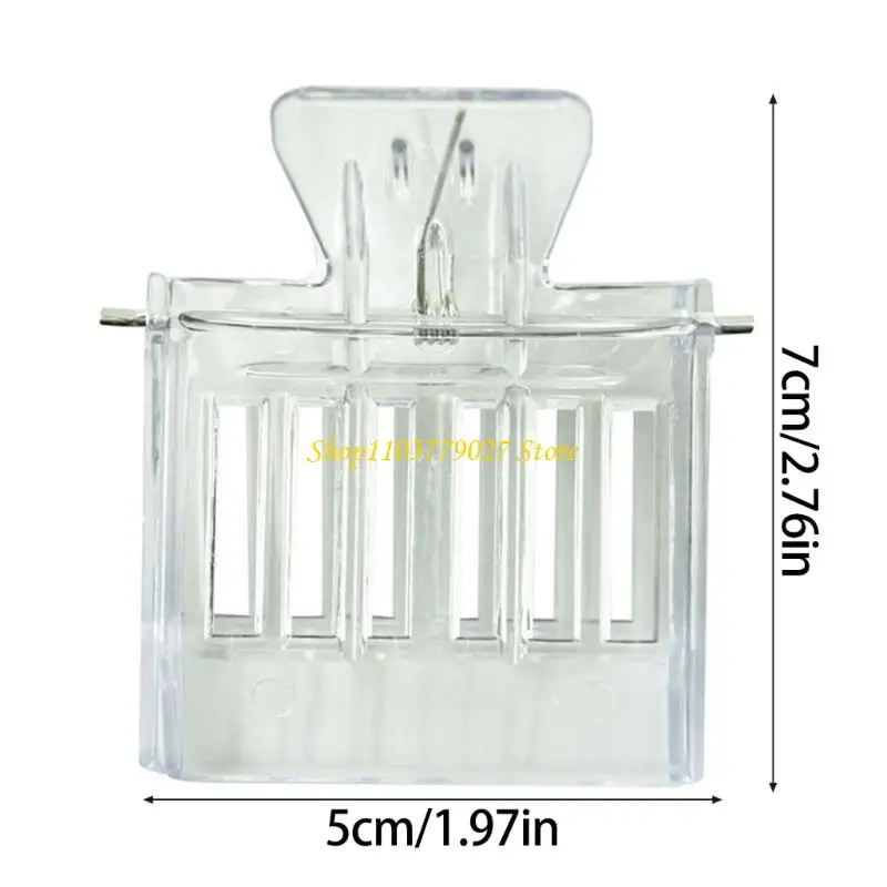C4DF البلاستيك تربية النحل ملكة المشابك الماسك الماسك مناسبة لصيانة مستعمرة رعاية الأبراج الفعالة لإدارة النحل