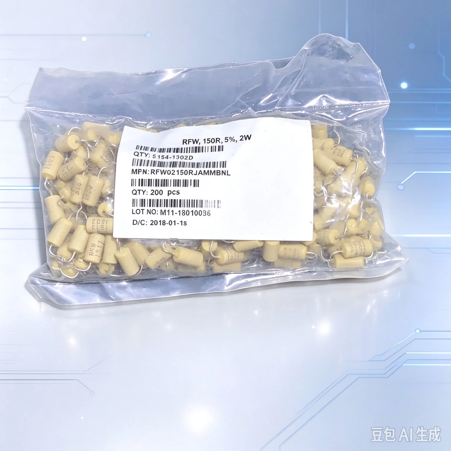 Genuine for RFW 151J 1803 150R 2W HiFi Audio Resistor 5%  200pcs