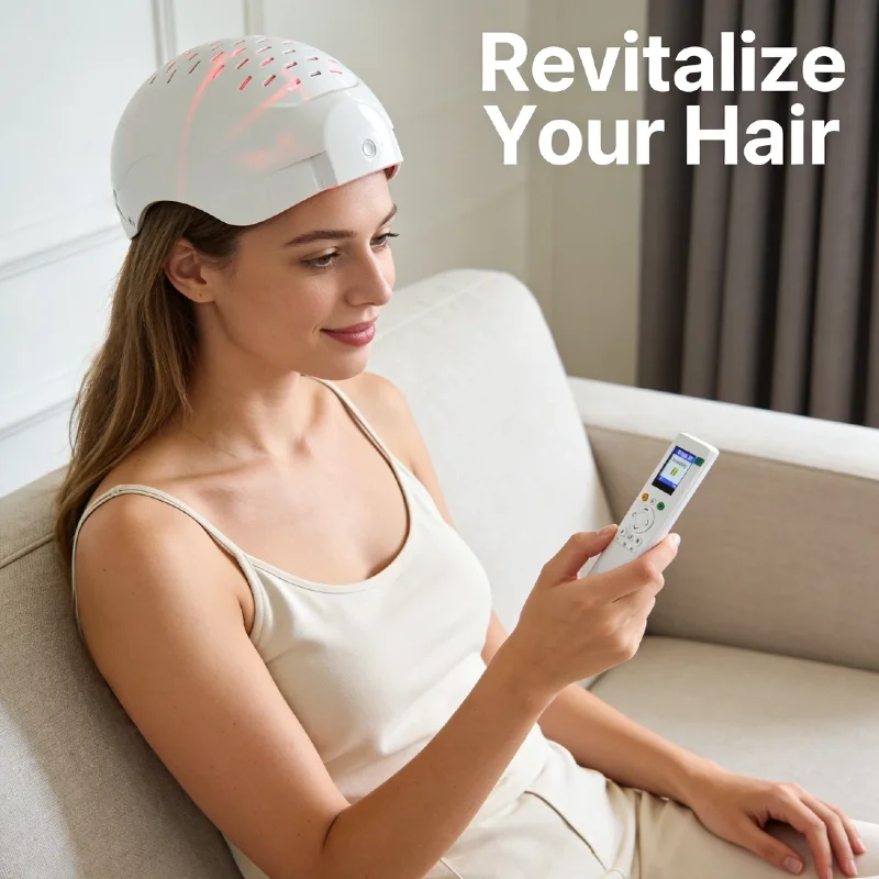 

2026 Upgrade 210 LED 90 Laser Hair Regrowth Cap, 650nm 660nm 6750mW LLLT Device for Hair Loss Prevention Stimulate Follicles