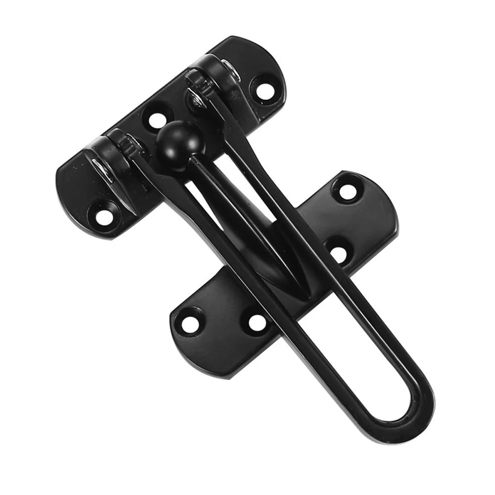 Brand New Not Need To Be Punched High Quality Swing Bar Lock Security Door Lock Black Installation Is Quick And Easy