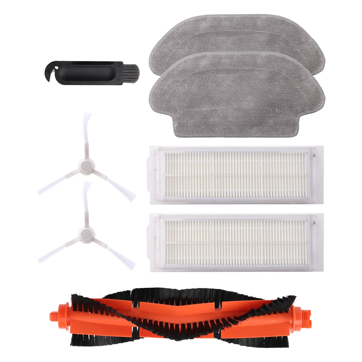 Основная щетка, боковая щетка, фильтр Hepa, тряпка для швабры, тряпка для робота-пылесоса Xiaomi 2S, очиститель XMSTJQR2S, запасные части-LITE
