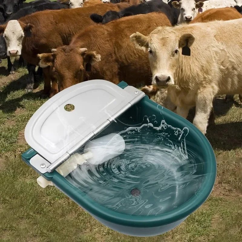 FurStarAutomatic Drinking Trough With Float Valve For Horse Cat Goat Sheep Dog Outdoor Animal Drinking Water Trough Bowl Farm Su
