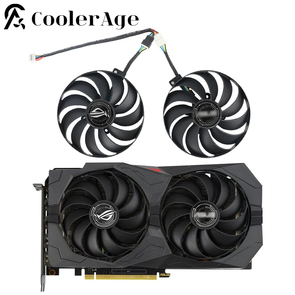 

95mm FDC10U12S9-C 12V 0.45A Graphics Card Fan Replacement For ASUS ROG Strix GTX 1660 1650 SUPER GTX1650S GTX1660S Cooling Fan