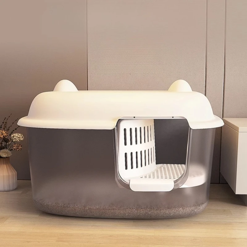 

oversized cat litter box corridor anti-splash cat shit basin