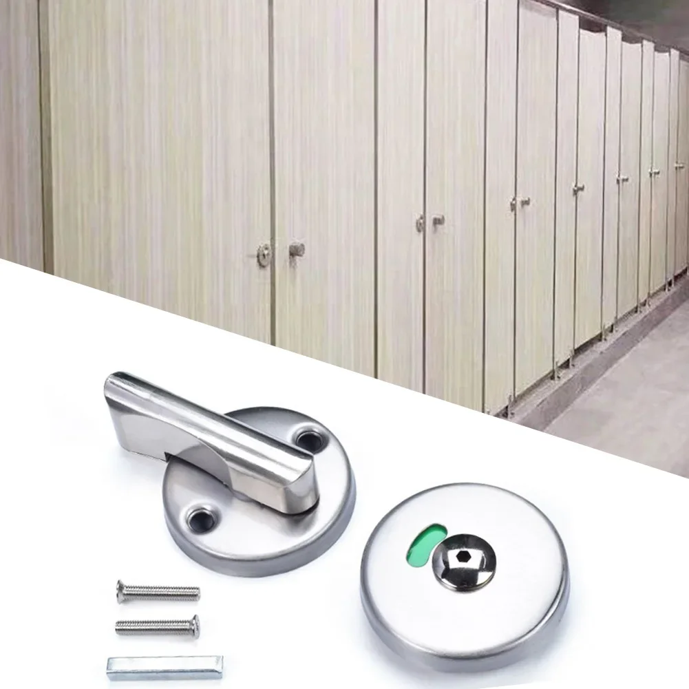 1pc Indicator Door Lock For Airport Station Hospital Shopping Mall Public Toilets Bathroom WC Partition/bulkhead Door Lock