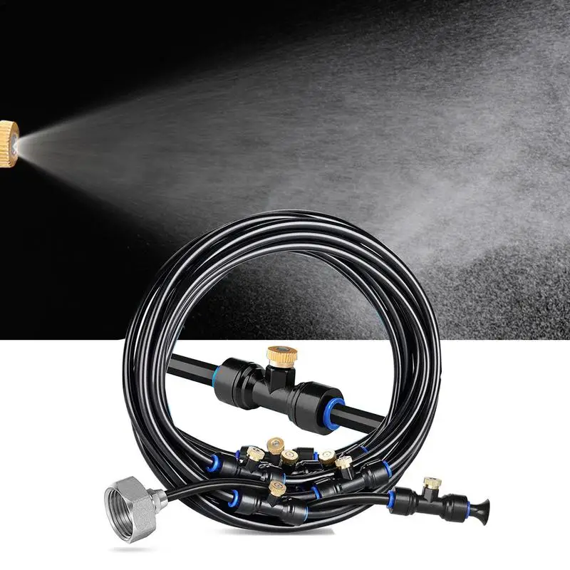 Outdoor Misters For Patio Misting System For Cooling Outdoor Water Mister Hose DIY Kit For Porch Canopy Deck Garden Greenhouse