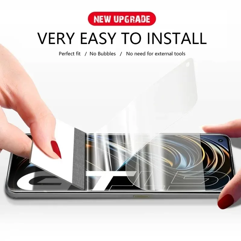 4Pcs Ultra HD Hydrogel Film For Realme GT 7 6 5 Pro 6T Note 50 Master Screen Protector For Realme 14 13 Pro Plus GT NEO SE 2T