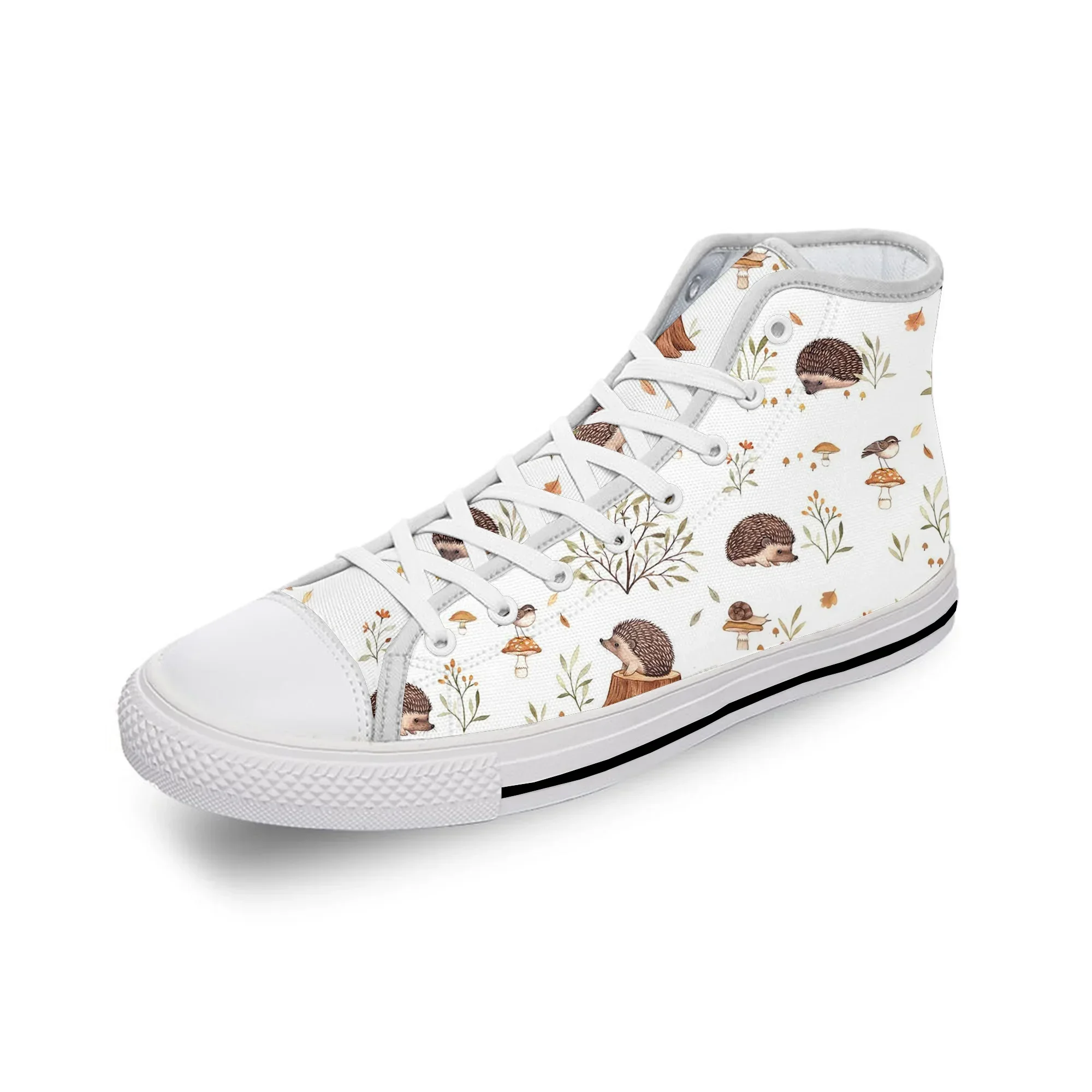 

Модные белые кеды с 3D-принтом в стиле аниме с изображением ежика, высокие, из ткани, для мужчин и женщин, легкие, дышащие, с крепким верхом из канваса.