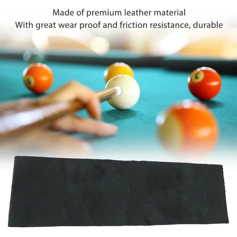 Leather Billiard Cue Grip Wear Proof Lychee Grain Pool Cue Grip Tree Grain Billiard Pool Cue Hand Grip Billiard Maintenance