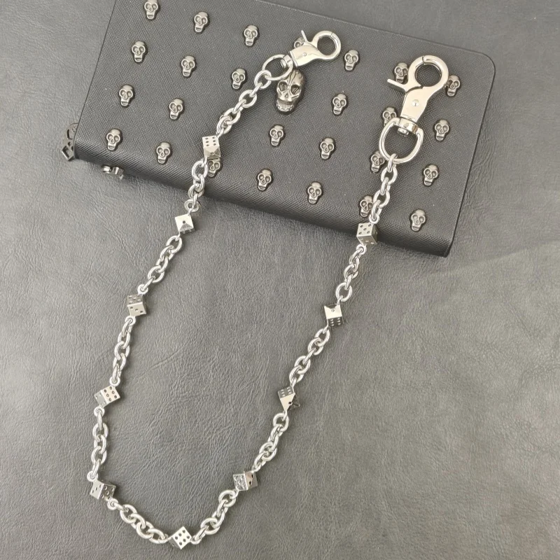 Neue Sommerkollektion 2025, Edelstahl, Minimalismus, Würfel, Hosenkette, modische Männer und Frauen, Luxus-Accessoires für die Taille – Detail 3