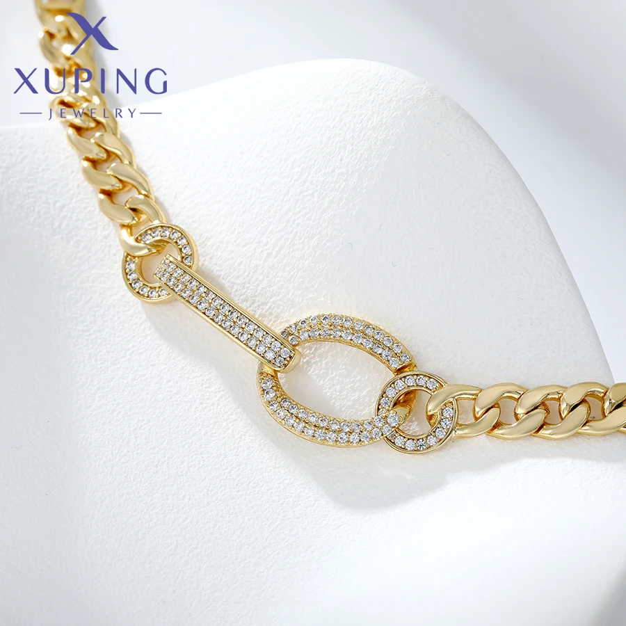 Xuping Schmuck Charm Heißer Verkauf Trendy Gold Farbe Überzogene 19 cm Hand Kette Armband für Frauen Mode Exquisite Geschenk X000925432 – Detail 16