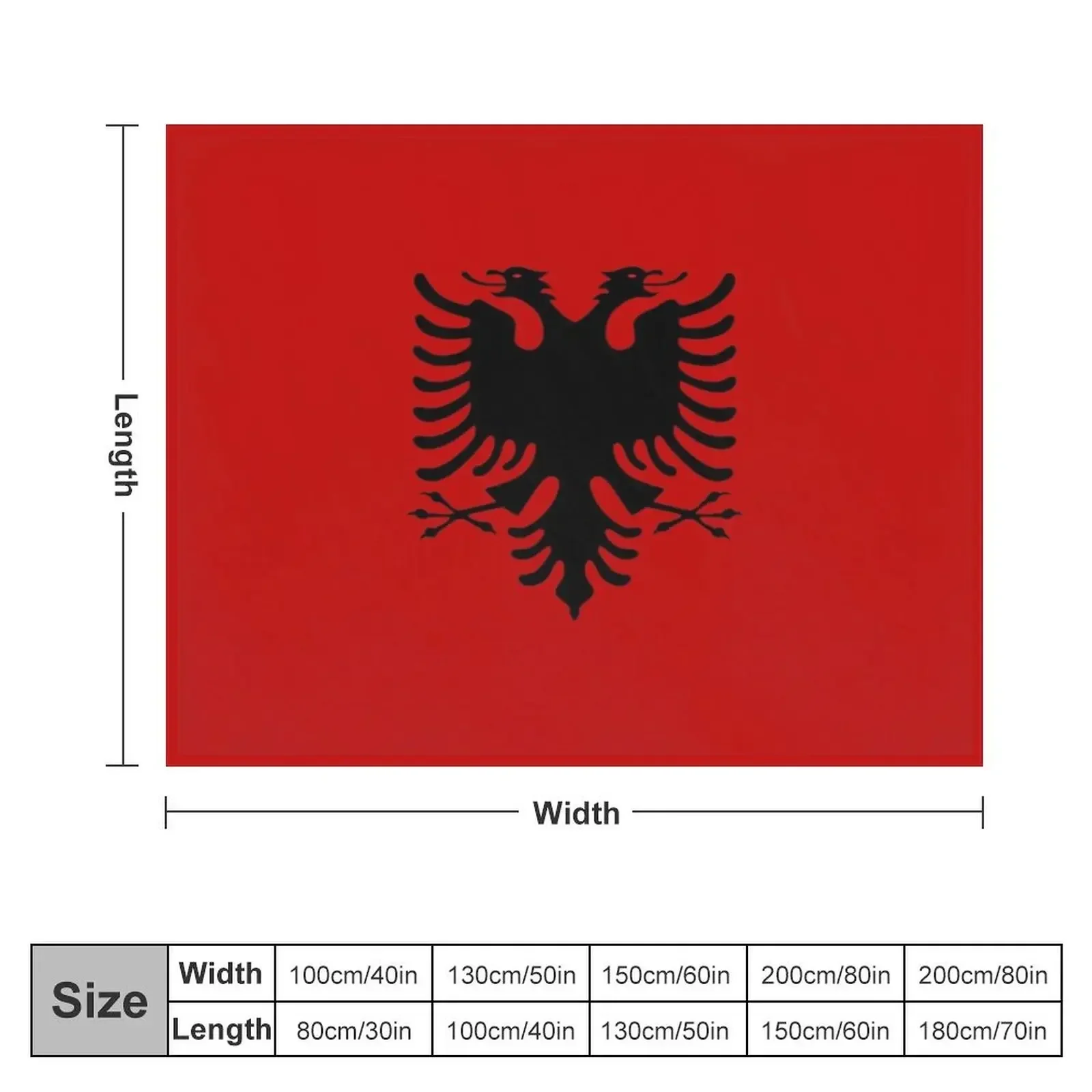 Albanian Eagle Red Eyes Throw Blanket Beautifuls Hair decorative Blankets