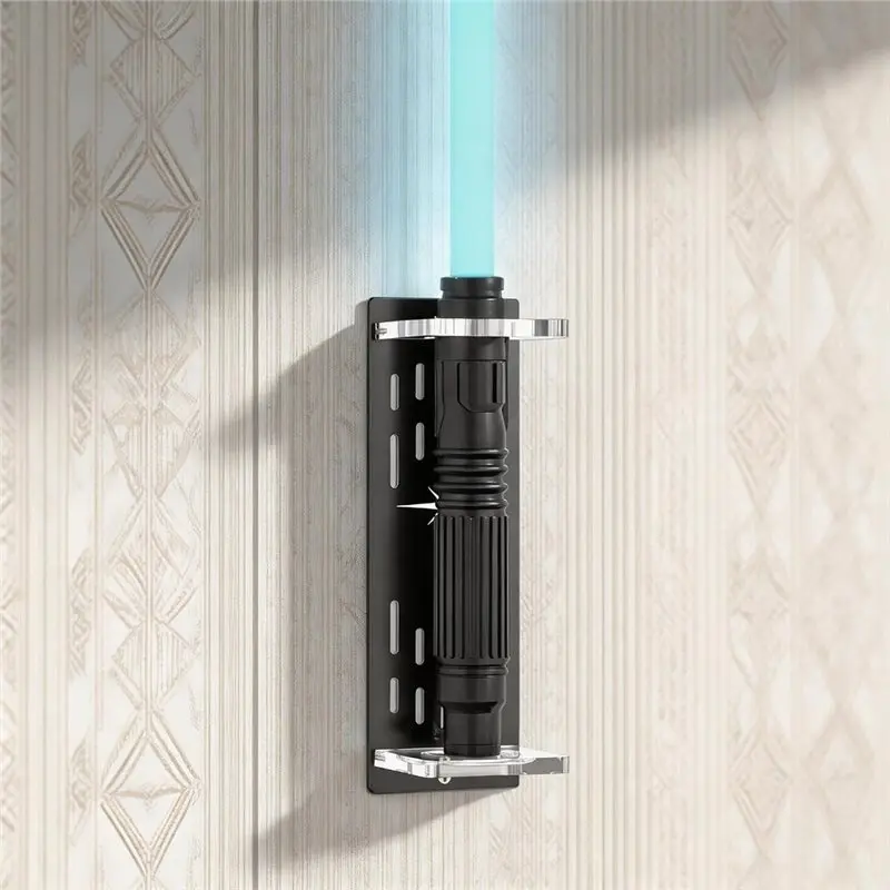 Light Saber Wall Mount Holder, Acrylic Saber Sword Stand Display, Vertical Wall Mounted Light Saber Display Rack-ABPP