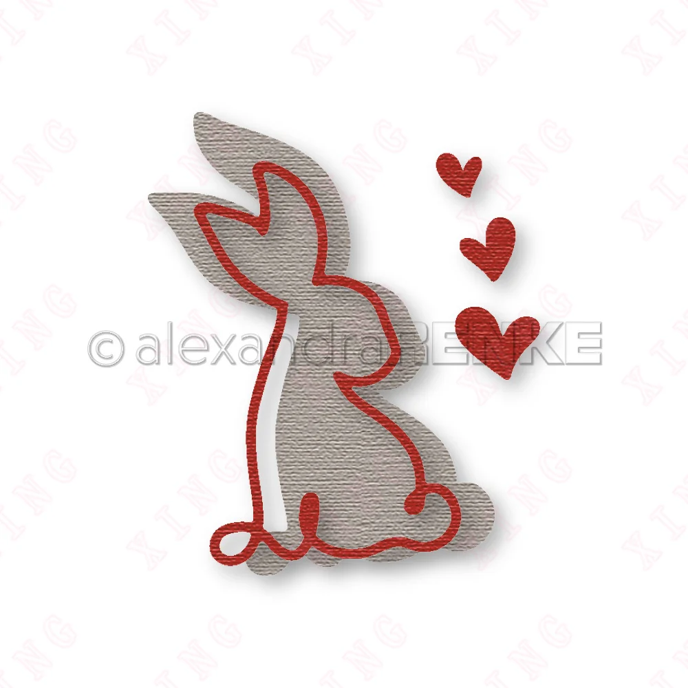 Diy Greeting Card Handmade Craft Mold Die 'artist Rabbit 2' New Metal Cutting Dies Scrapbook Diary Decoration Embossing Template