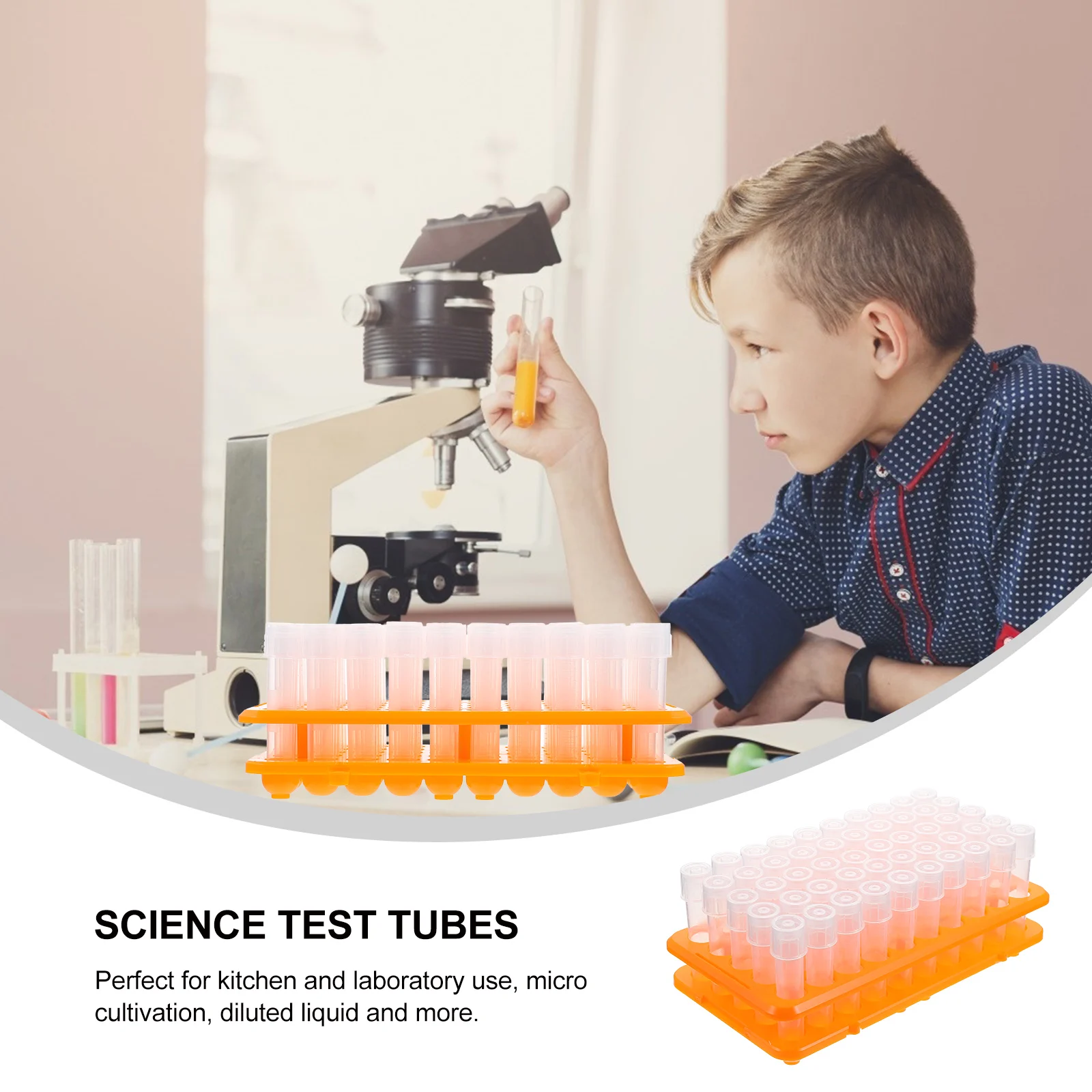 

100 Pcs Test Holder Culture Tube Tubes Teaching Experiment Plastic Bottle Cultivation