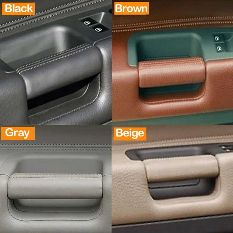 Door Leather Pull Handle For Volkswagen VW Touareg 2003 2004 2005 2006 2007 2008 2009 2010 Car Interior Left Right Hand Driver