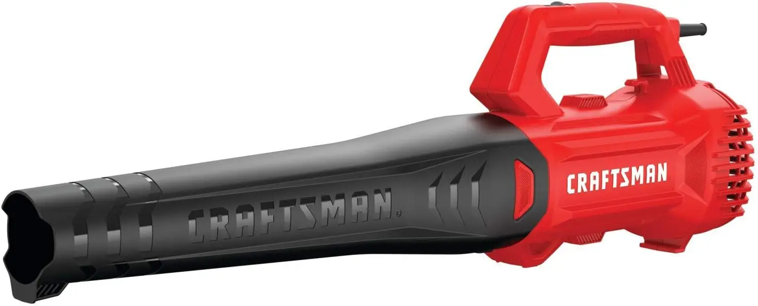 

Powerful Lightweight Electric Leaf Blower, 140 MPH Air Flow for Quick Yard Cleanup, 2-Speed Handheld Design