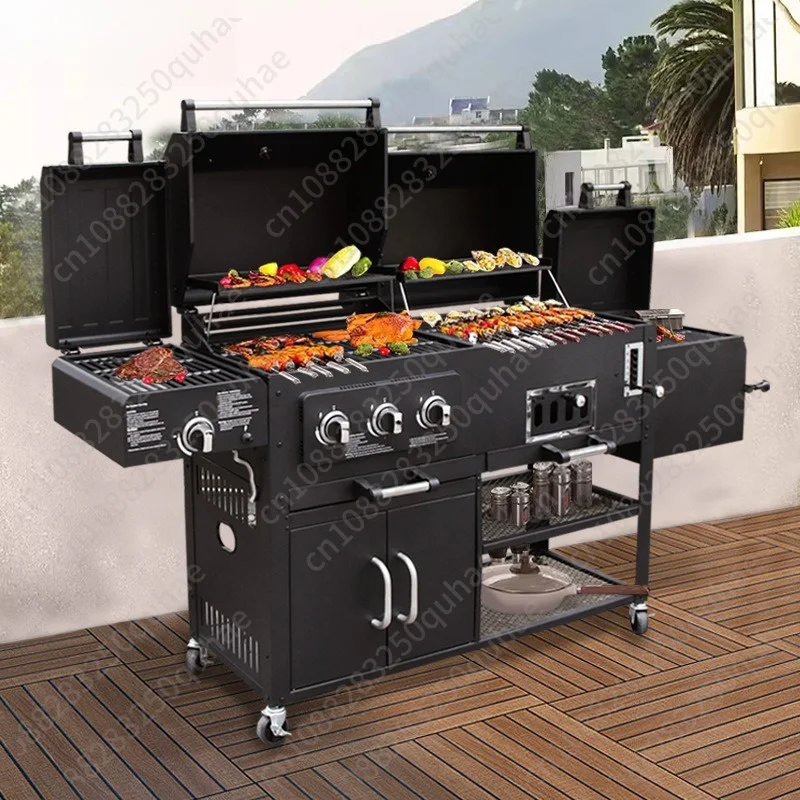 Villa Courtyard BBQ Grill Household Charcoal BBQ Grill Standard Package
