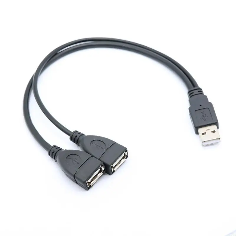 J78A USB A Male to USB A Female Cable Multifunctional USB Splitter Y Cable Cord