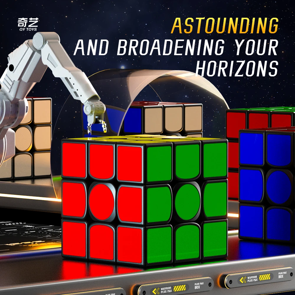 Qiyi-スーパービッグキューブパズル、ウォリアープラス最大ボックス、プロの教育玩具、3x3x3、18cm
