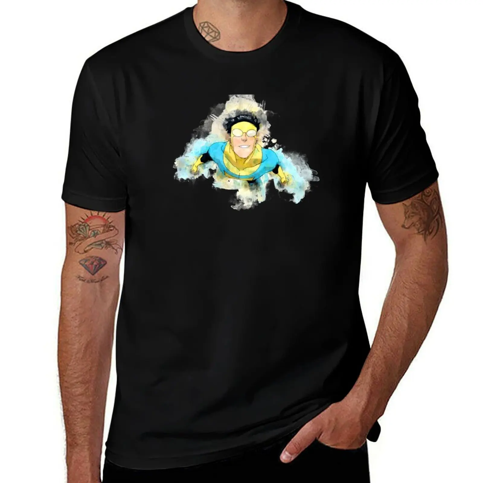 Invincible from Invincible *watercolor* T-Shirt Industrial Work Tee Shirt