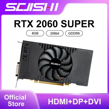 SEJISHI SJS GeForce RTX 2060 Super Vdieo Card NVIDIA 2060S GDDR6 8G 256bit Graphics Card Gaming GPU Single Cooling Fan ITX Case