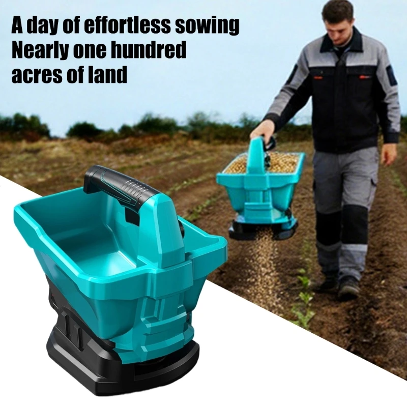 220V Electric Seeder 8 Speed Handheld Automatic Fertilization Spreader Garden Power Tools Agricultural Large Capacity D2RD