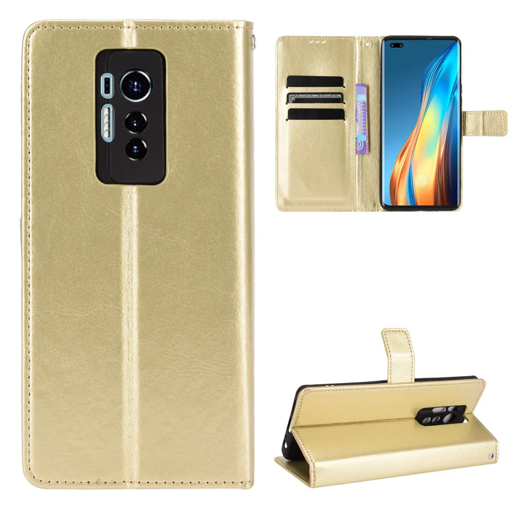 Fashion Wallet PU Leather Case Cover For Tecno Phantom X Flip Protective Phone Back Shell With Card Slot Holders