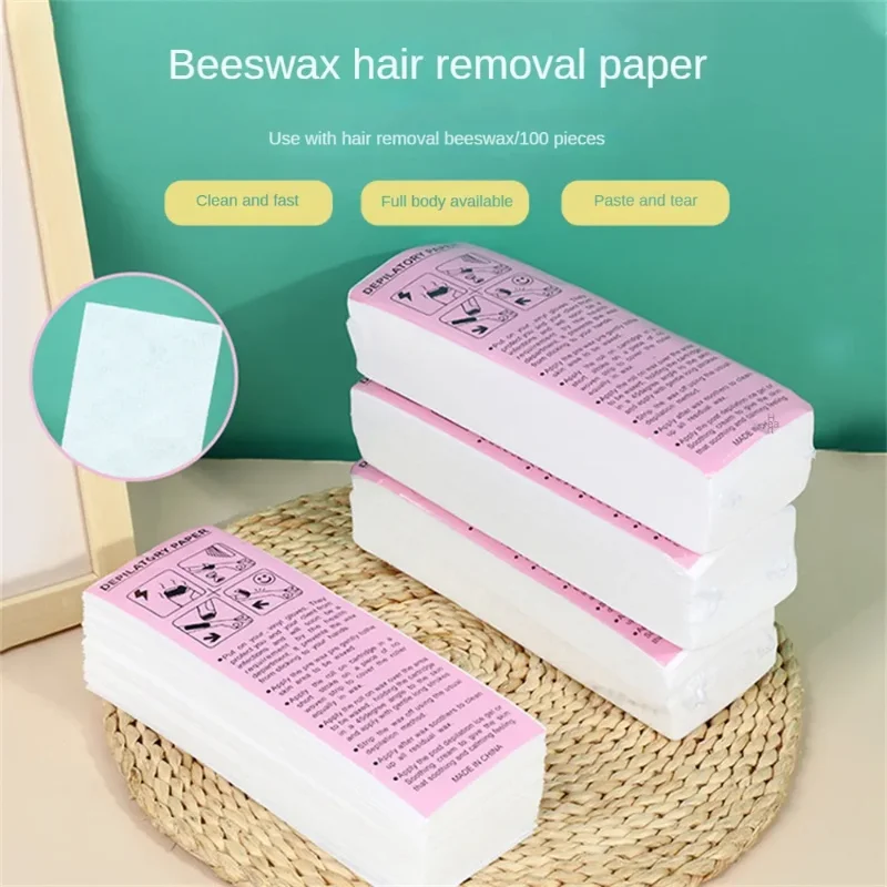 2026 Professional Non Woven Wax Strips Tear – Resistant Hair Removal Paper for Face Body Intimate Areas salon quality