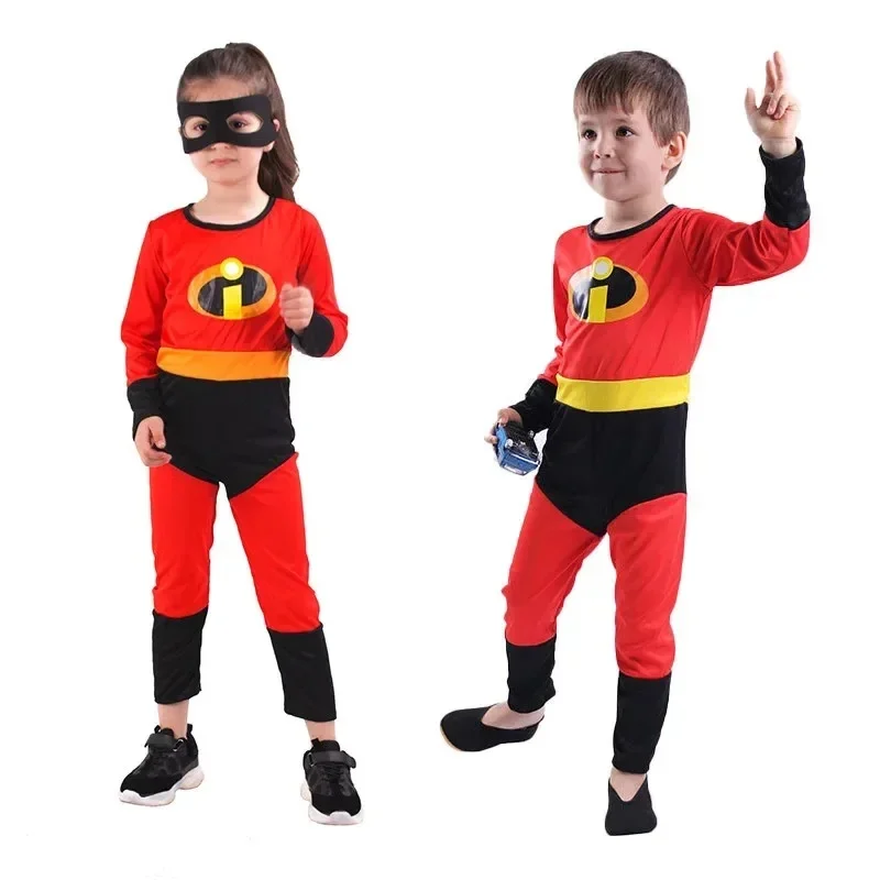 Anime Cosplay The Incredibles Costume Jack Parr Cosplay Jumpsuit Incredibles Bob Parr Cosplay Adult  Bodysuit Mask Suit Hallo
