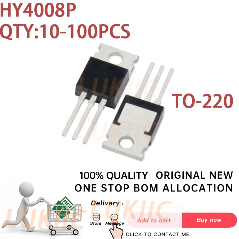 

(10-100PCS) 100% New HY4008P HY4008NA2P HY4008 MOS FET Chipset