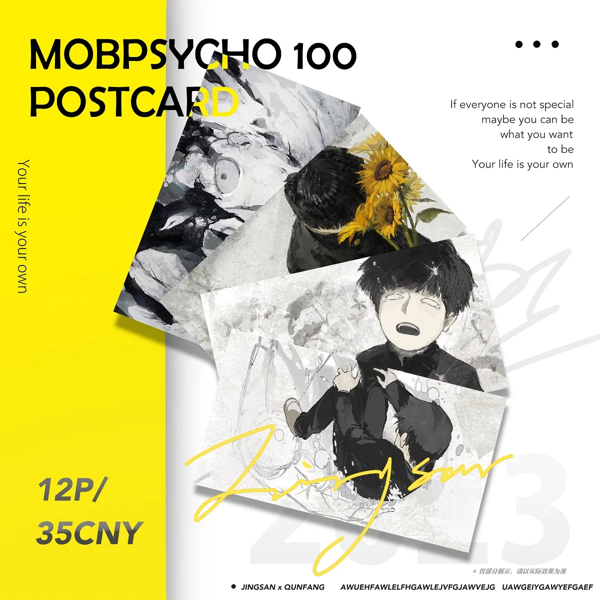 

Anime Mobu Saiko Hyaku Kageyama Shigeo Mob Psycho 100 Reigen Arataka Cosplay Postcard Card Ornament Student Accessory Souvenir