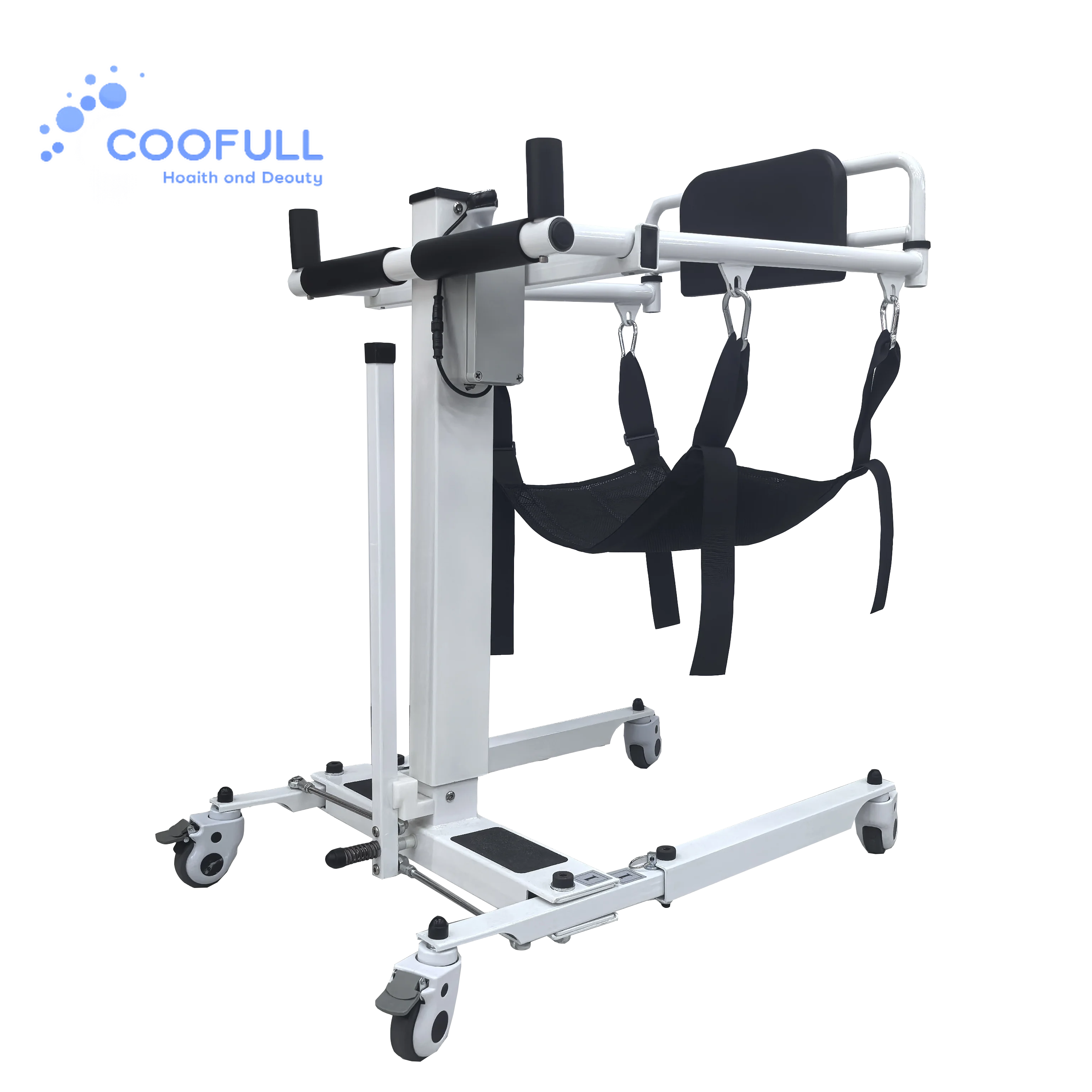 Coolfull Electric Patient Lifting Transfer Chair for Nursing Disabled Elderly Individuals Limited Mobility Function Clinic Use