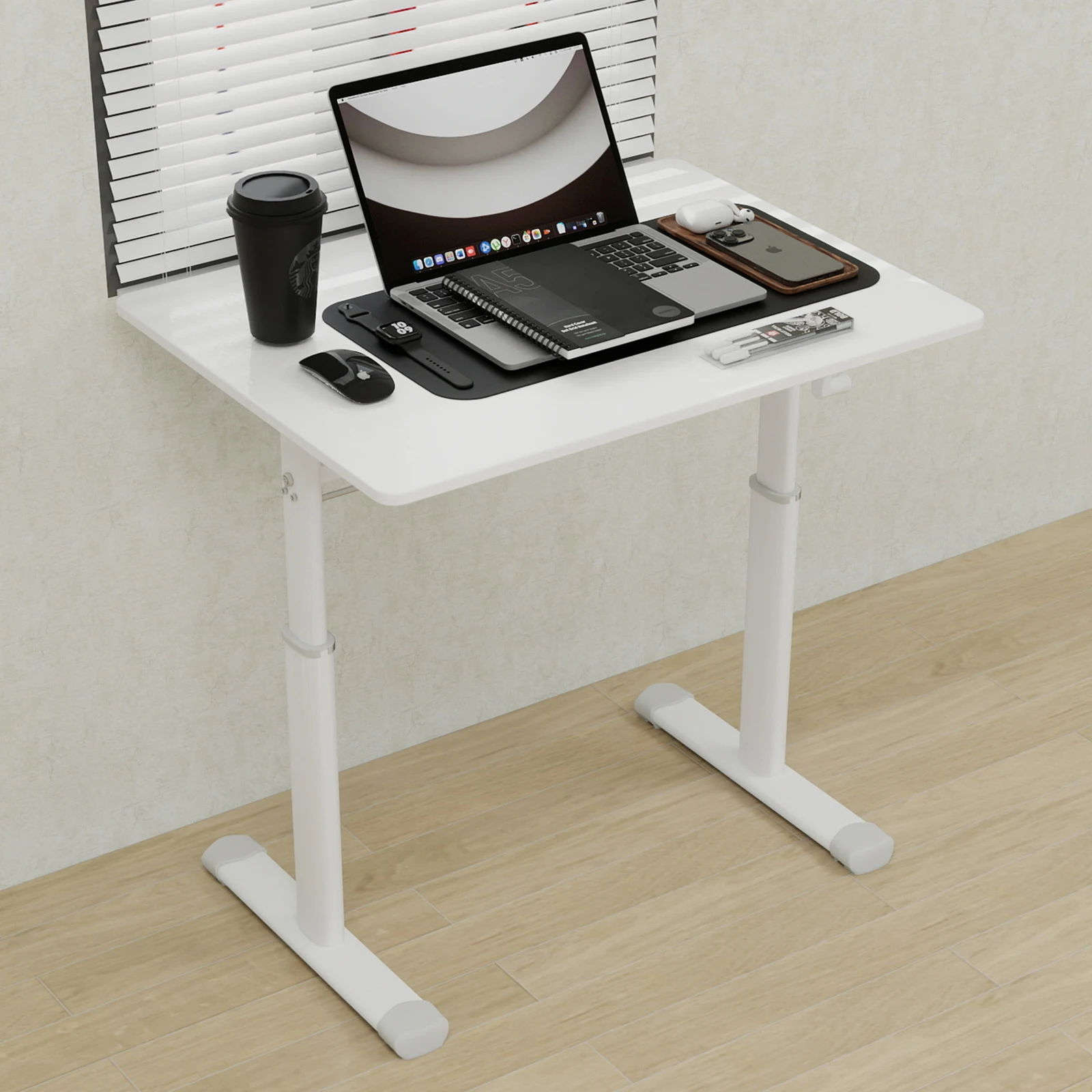 Verstellbarer Schreibtisch für Kinder und Erwachsene – höhenverstellbar, multifunktionaler Schreibtisch für Zuhause/Büro, kompaktes Design – Detail 6