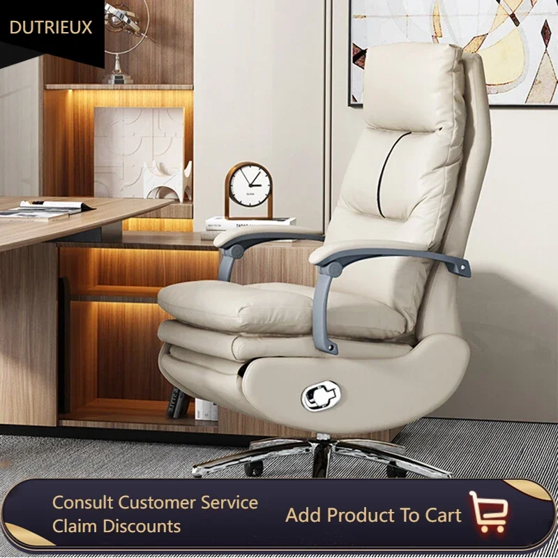 

Relax Executive Office Chair Design Leather Adjustable Modern Ergonomic Chair Massage Comfy Room Silla De Oficina Cute Furniture