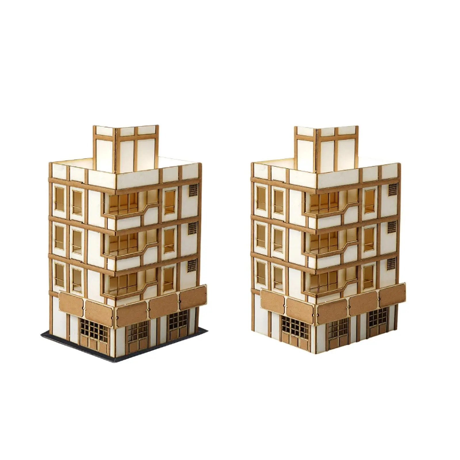 Zestawy modeli budynków w skali 1:144, sceneria, DIY, malowanie, diorama, model do samodzielnego montażu