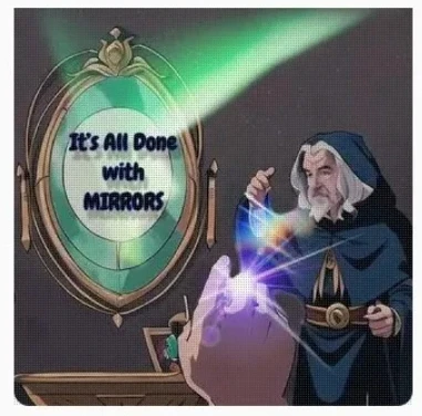 È tutto fatto con gli specchi di Kenton Knepper - Trucchi di magia (download istantaneo)