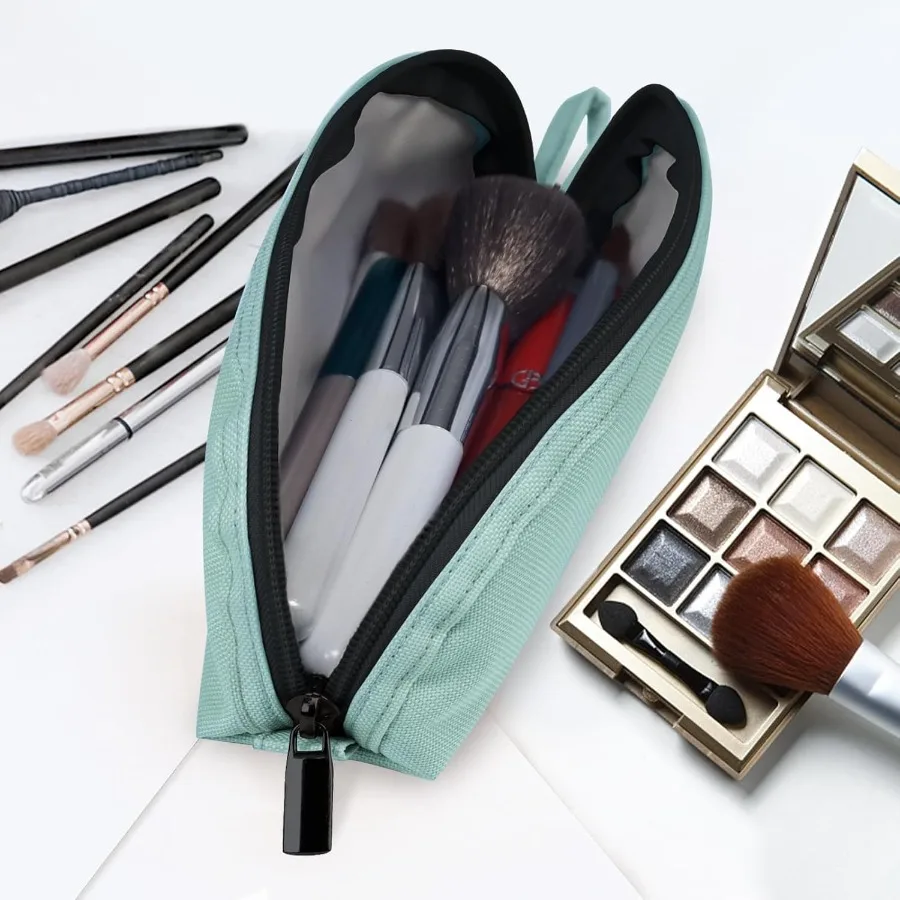 Porta pennelli per trucco da viaggio Gloppie Borsa per trucco piccola Borsa per cosmetici compatta Custodia per cosmetici portatile per organizzare pennelli Onthego