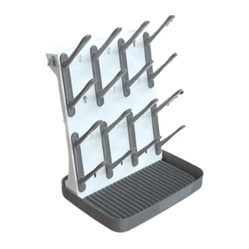 

A01F-Сушилка для детских бутылочек, вертикальный компактный держатель для столешницы-емкость для 16 бутылочек, органайзер для детских аксессуаров