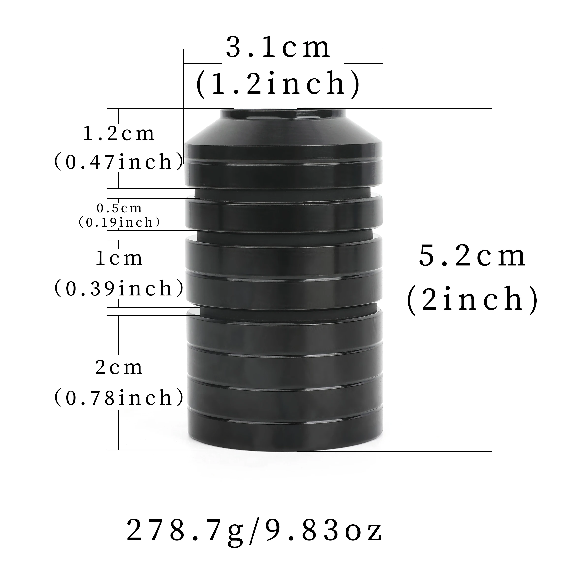 Stabilisateur d\'arc de tir à l\'arc, kit de poids de seau, amortisseur en acier inoxydable, barre d\'équilibre de poignée d\'arc