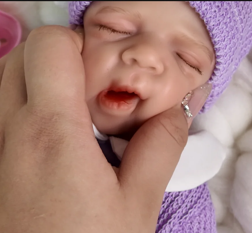 NPK 12インチ ハンドメイド 3Dスキン ソリッド 超ソフト 弾性シリコン リボーンドール パスカル 口が開く コレクタブル リアルなアートドール