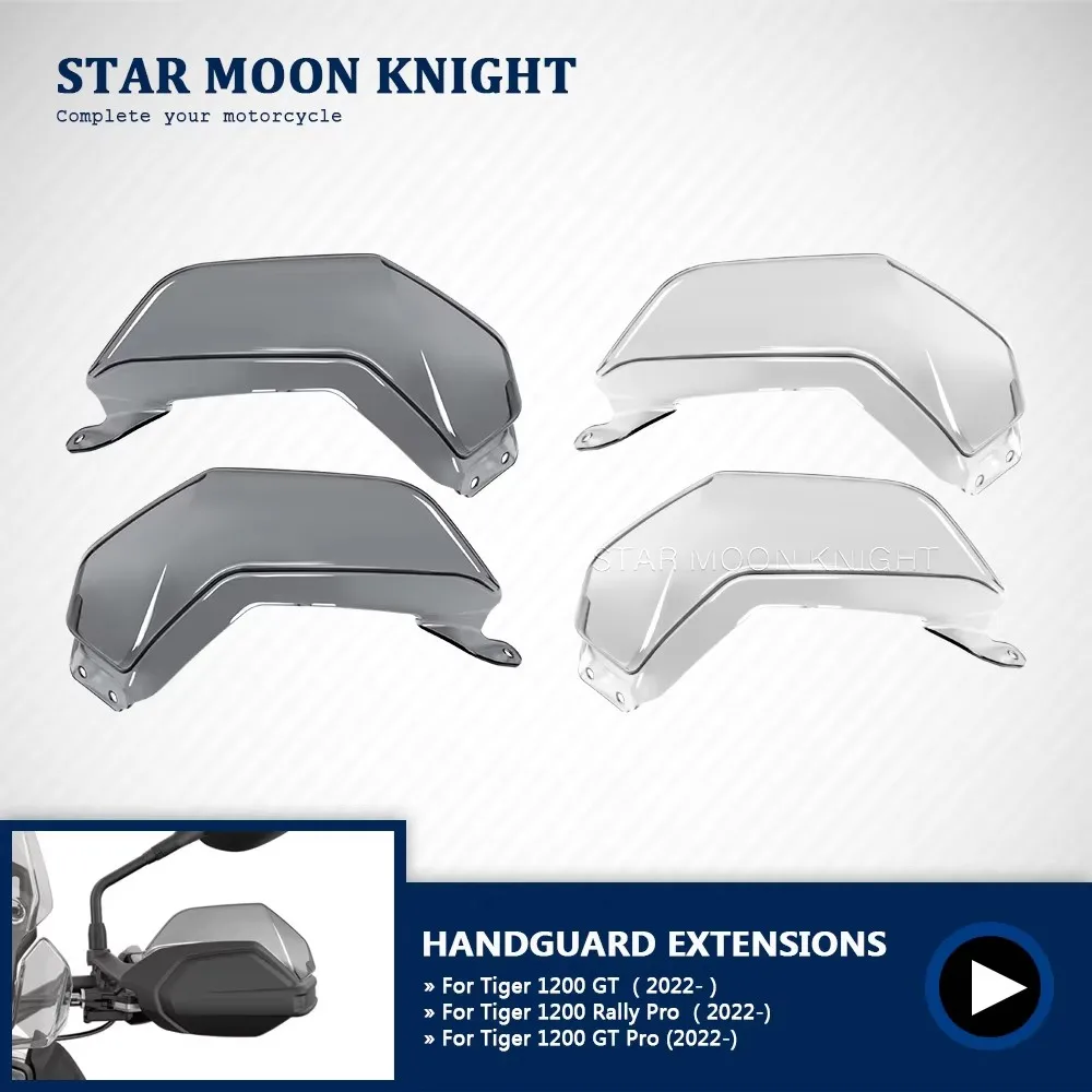 For Tiger 1200 GT / Pro (2022-) Tiger 1200 Rally Pro Motorcycle Handguard Extension Protector Windshield Hand Guard Protection