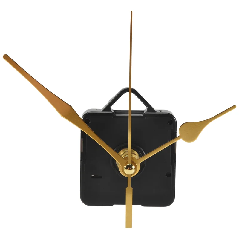 Non-Ticking Quartz DIY Wall Clock Movement Mechanism Kit With 3 Gold Silent Clock Repair Parts Replacement-AT36